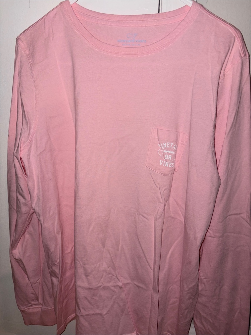 Vineyard Vines Women’s Football  Long-Sleeve Pocket Tee